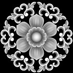 小花灰度图