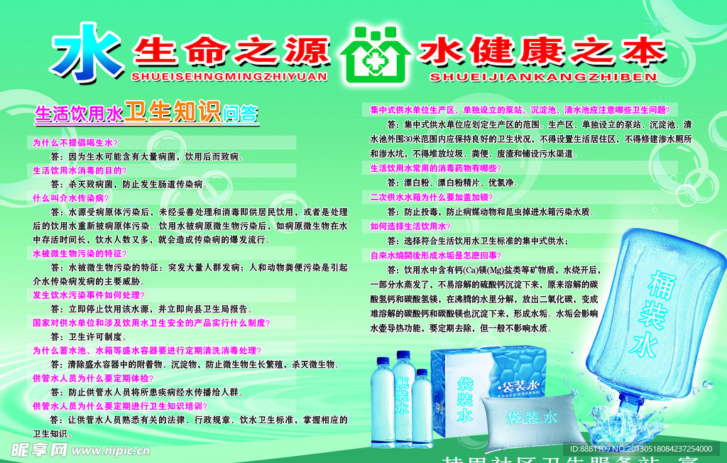 饮用水宣传海报