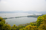 鸟瞰西湖风景