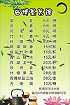 价目表
