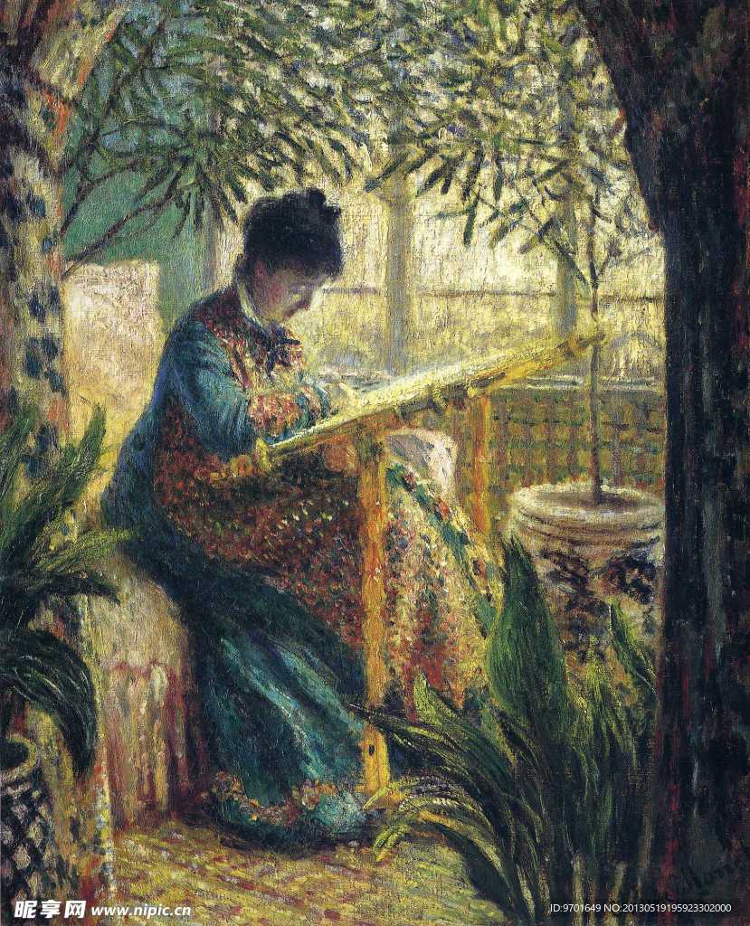 莫奈油画