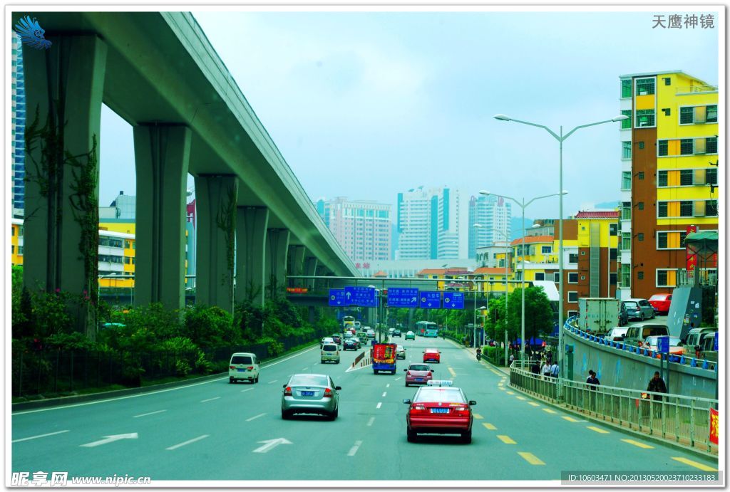 城市交通 沿路风景