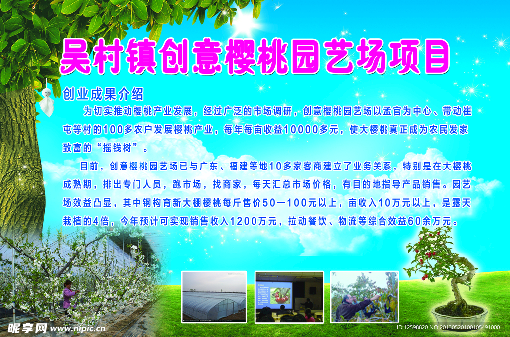 创意樱桃园广告