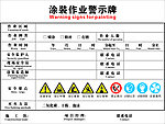 涂装工作警示牌