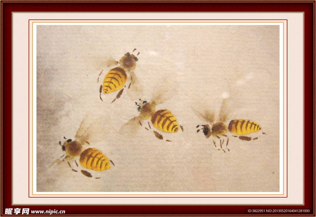 国画 蜜蜂