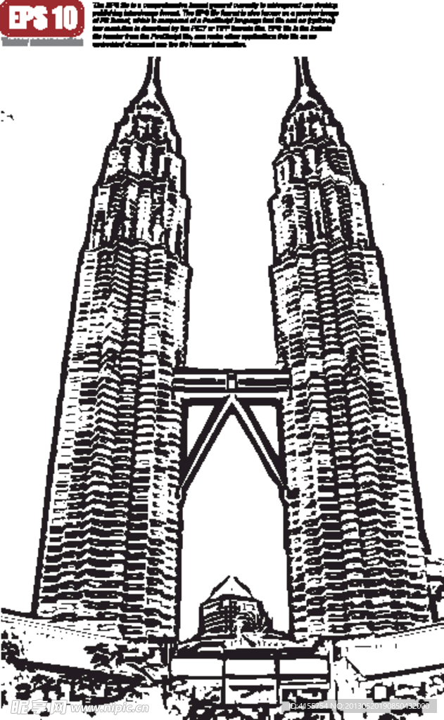 建筑矢量剪影