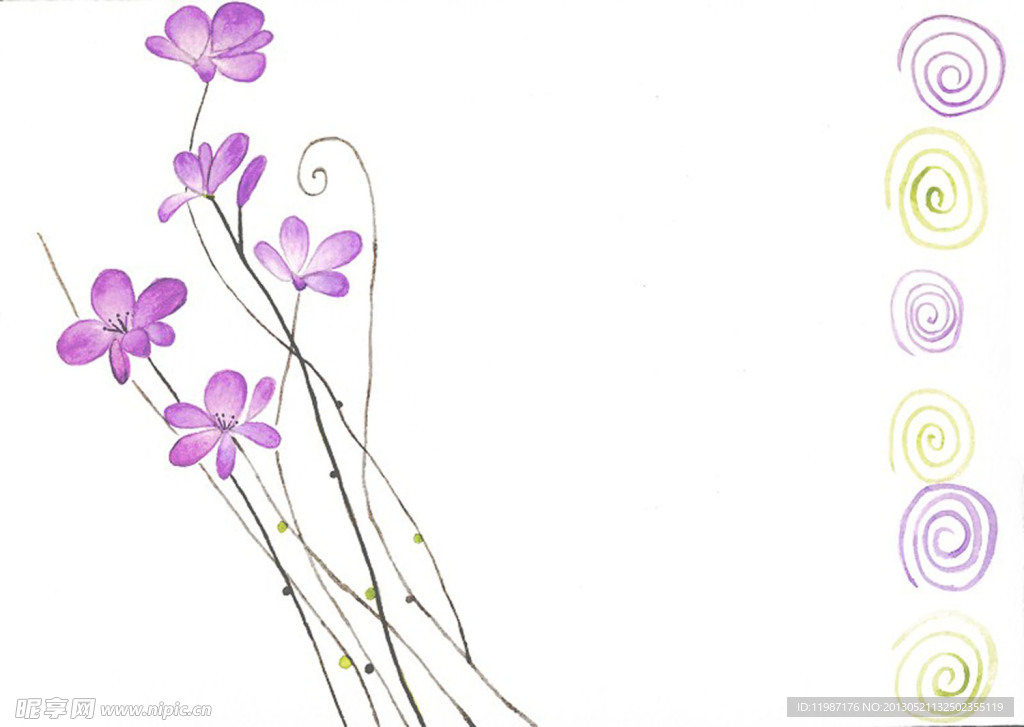 手绘花