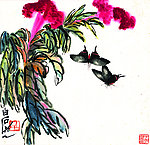 蝶舞花间图
