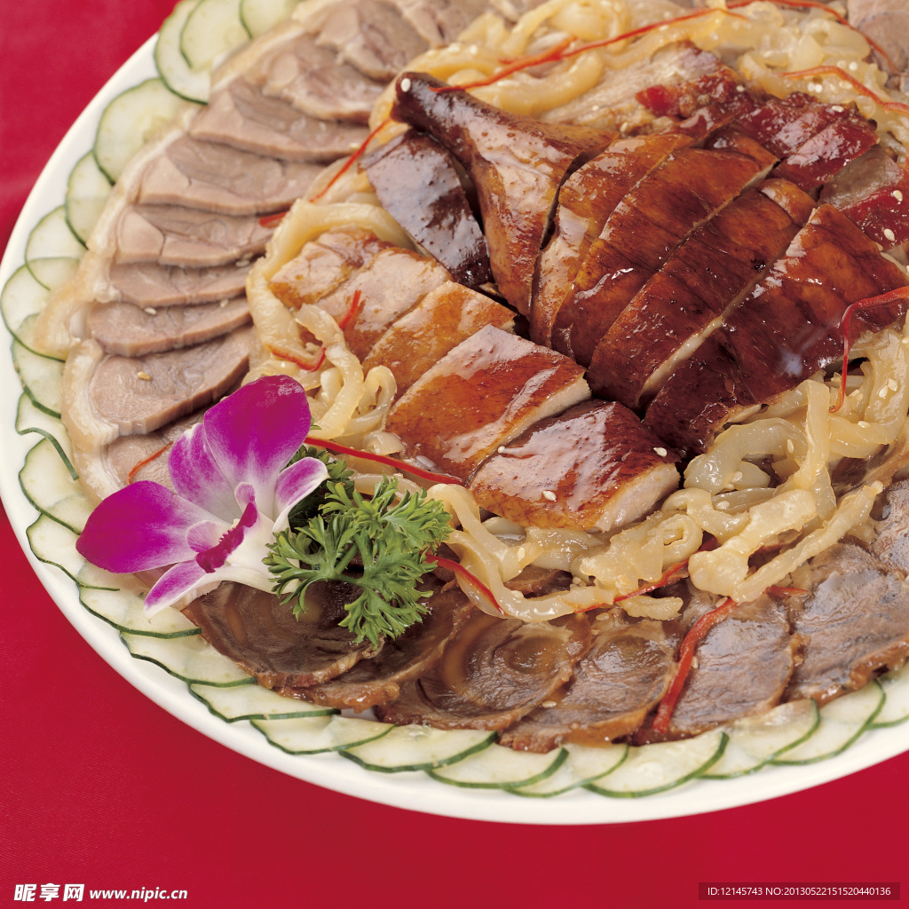 肉片包鸡腿美食