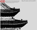 古建筑矢量剪影