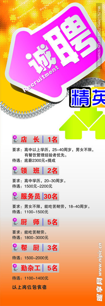 诚聘X展架