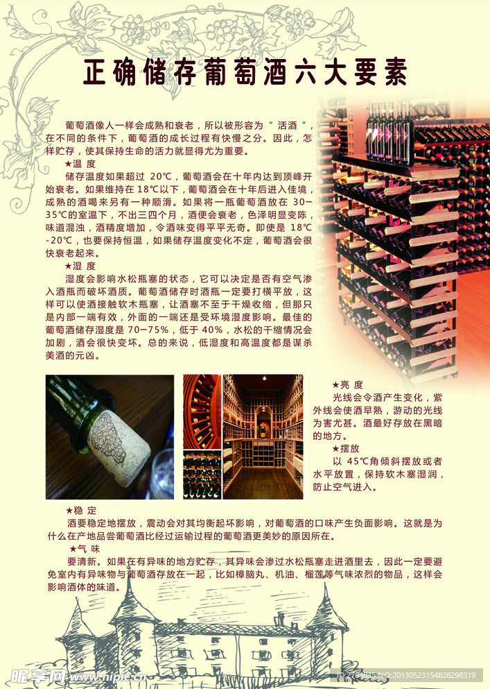 葡萄酒展板