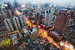 上海黄昏街景