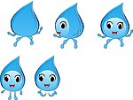 水滴卡通形象
