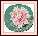 工笔画牡丹