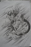素描龙