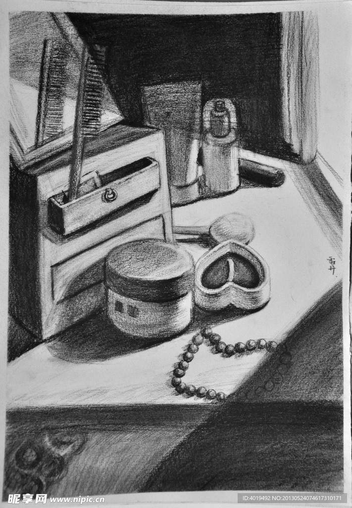 素描静物