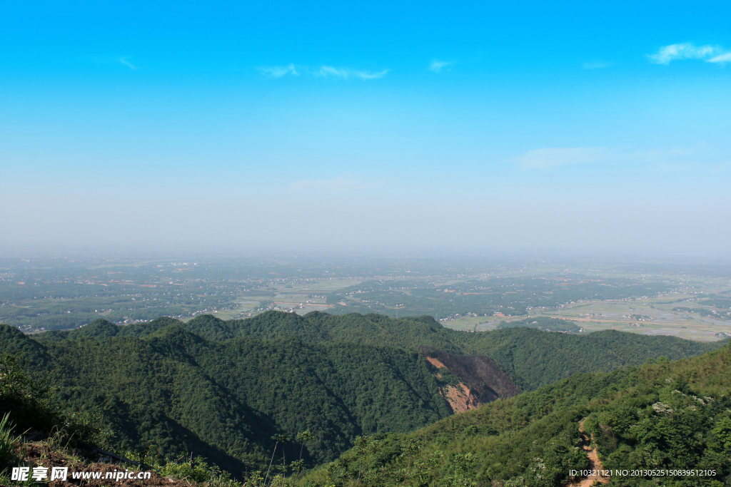 高山鸟瞰图