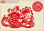 鲤鱼剪纸