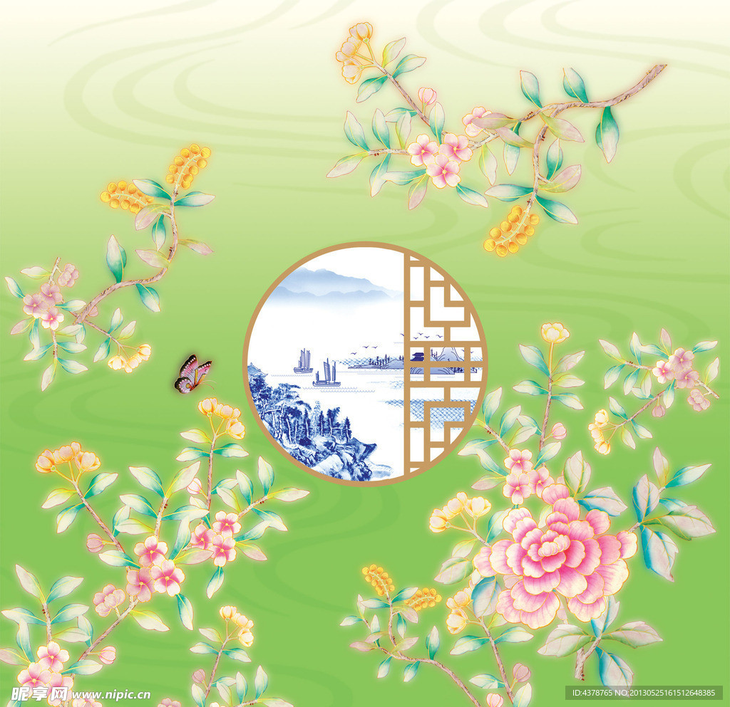 江南花月月饼包装
