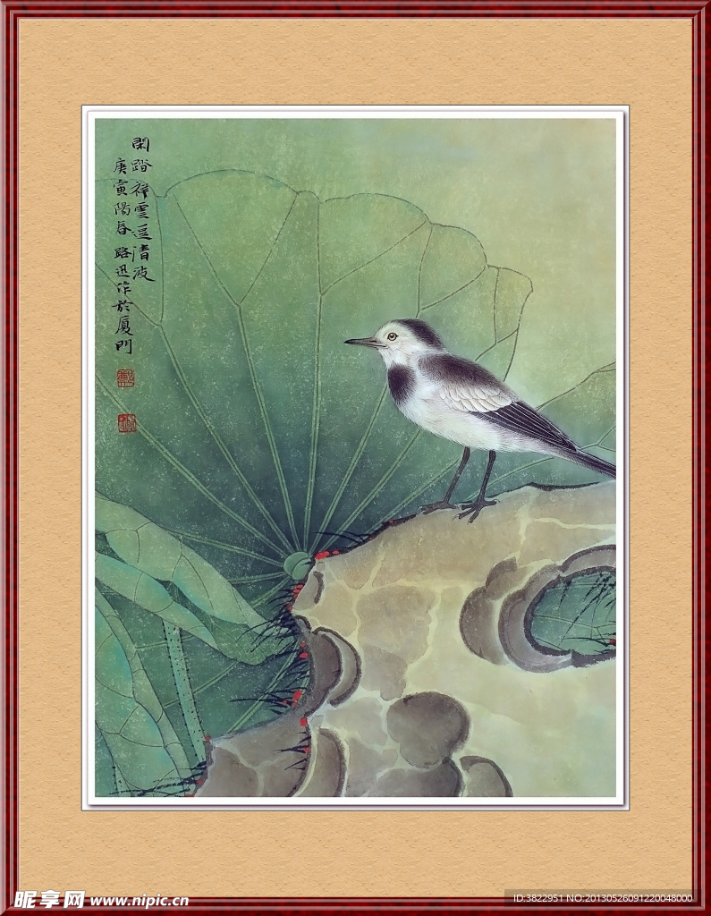 小鸟工笔画