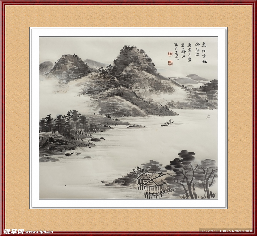 工笔山水画