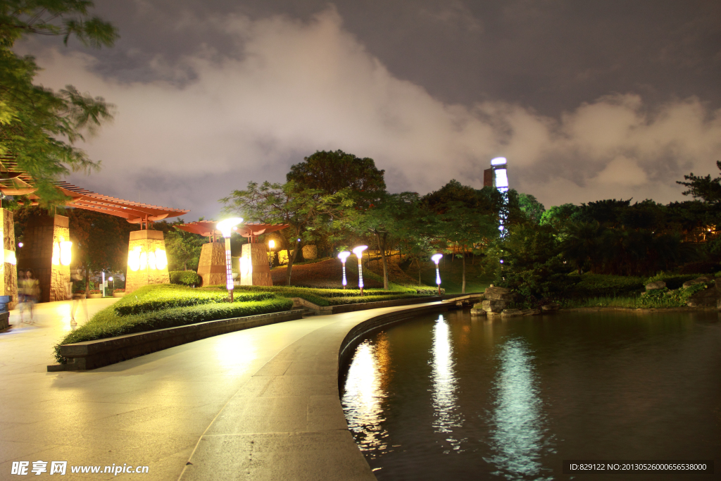 中山公园夜景