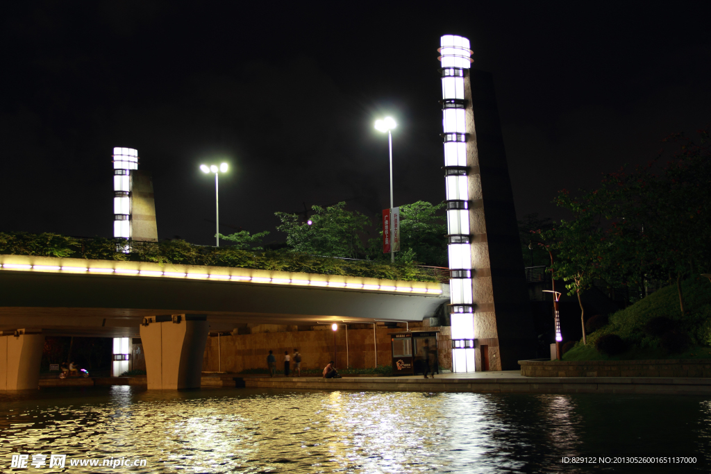 中山公园夜景