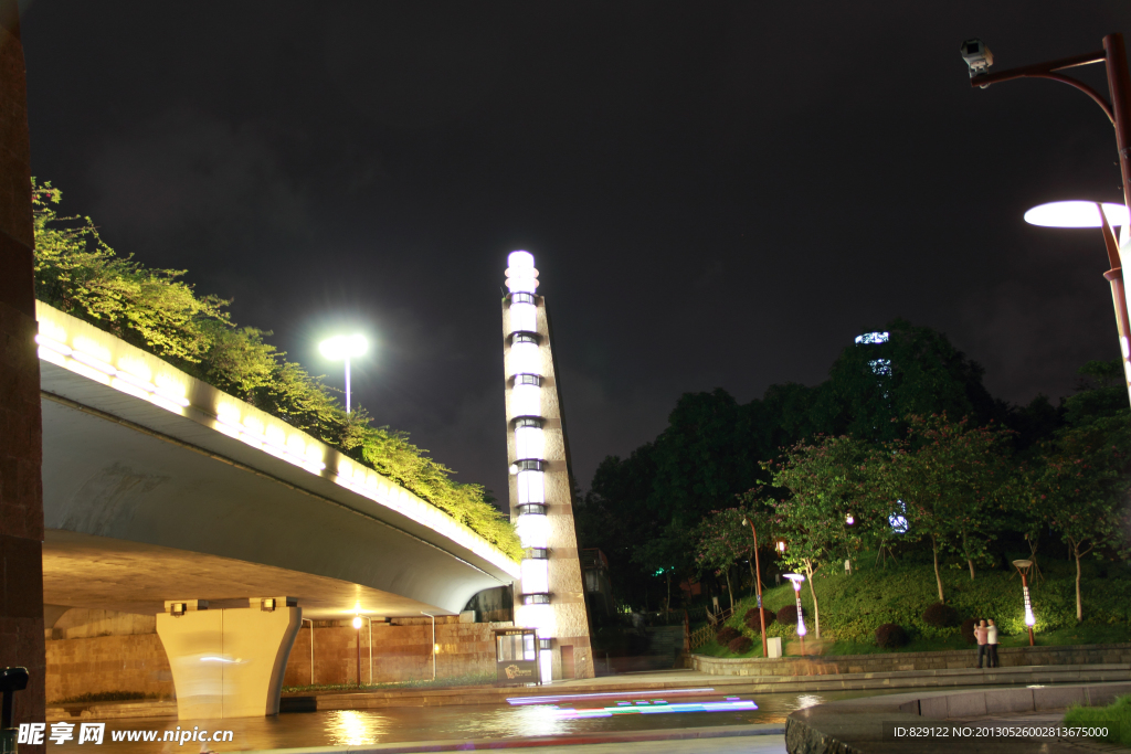 中山公园夜景