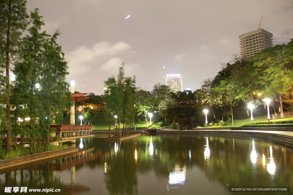 中山公园夜景