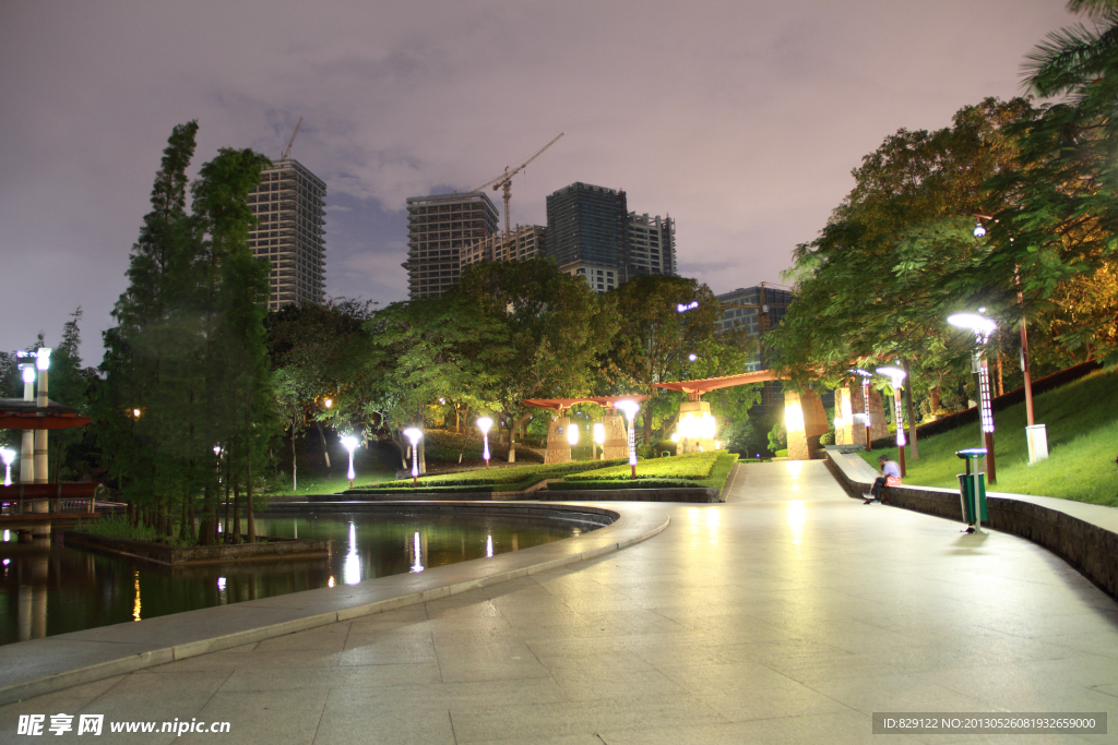 中山公园夜景