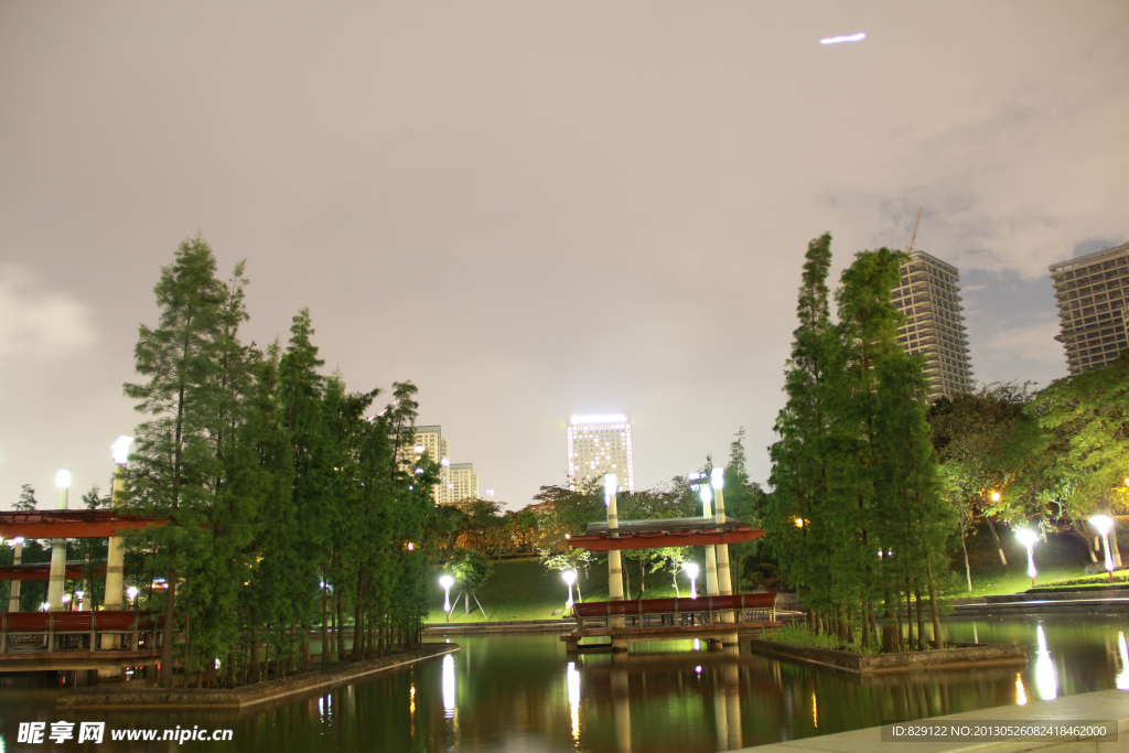 中山公园夜景