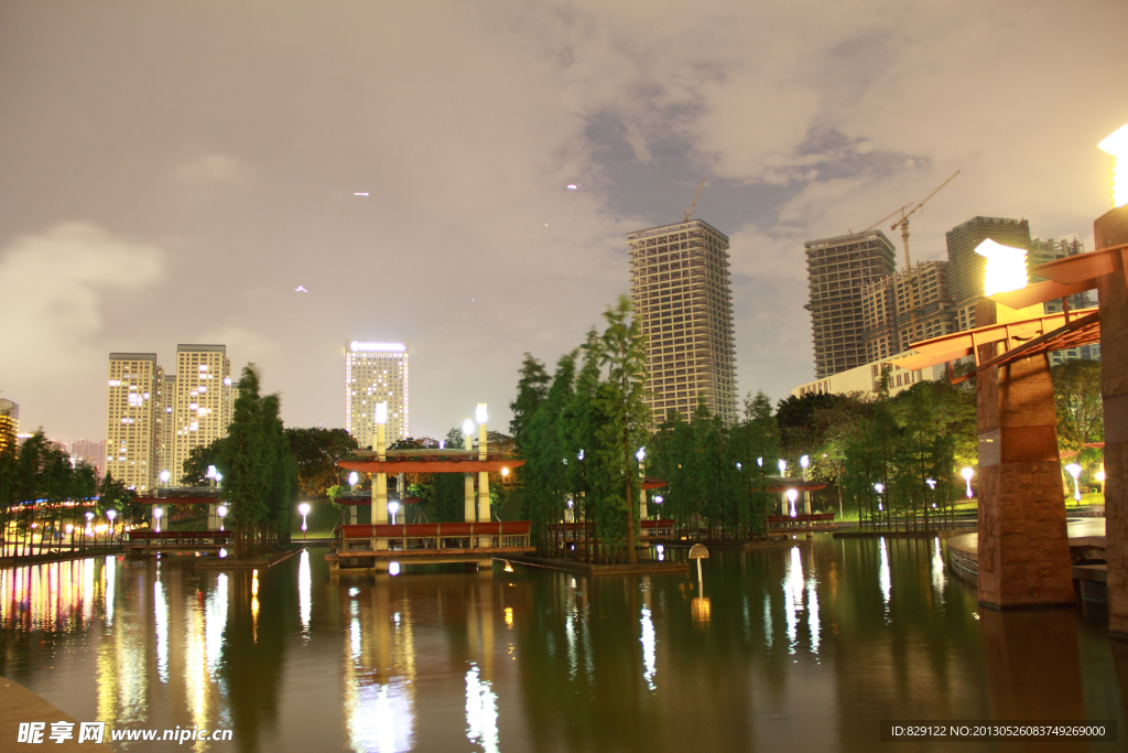 中山公园夜景