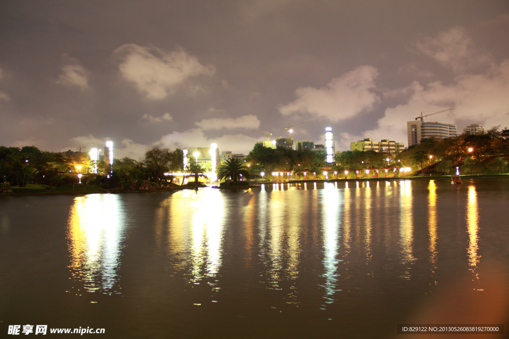 中山公园夜景