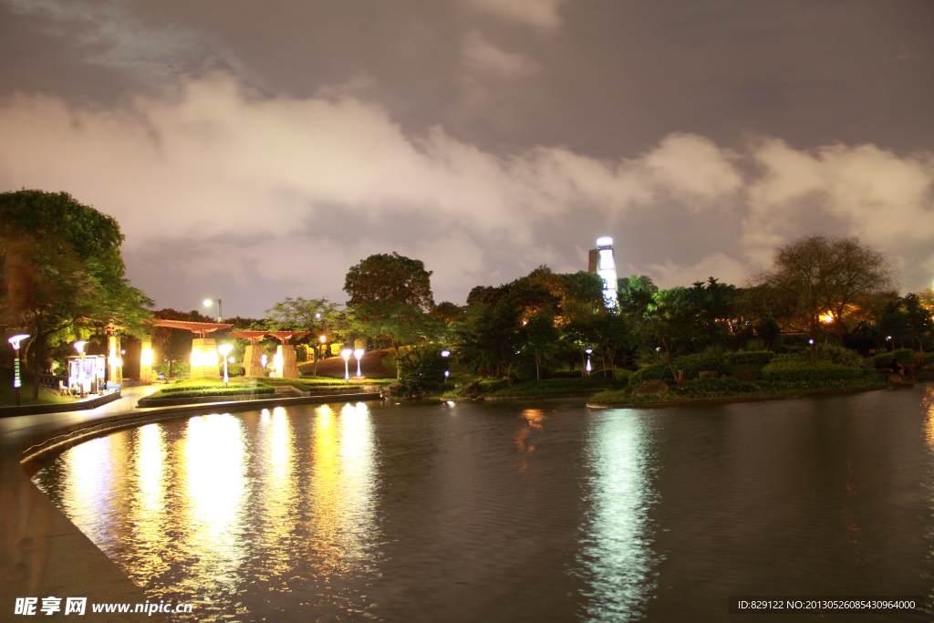 中山公园夜景