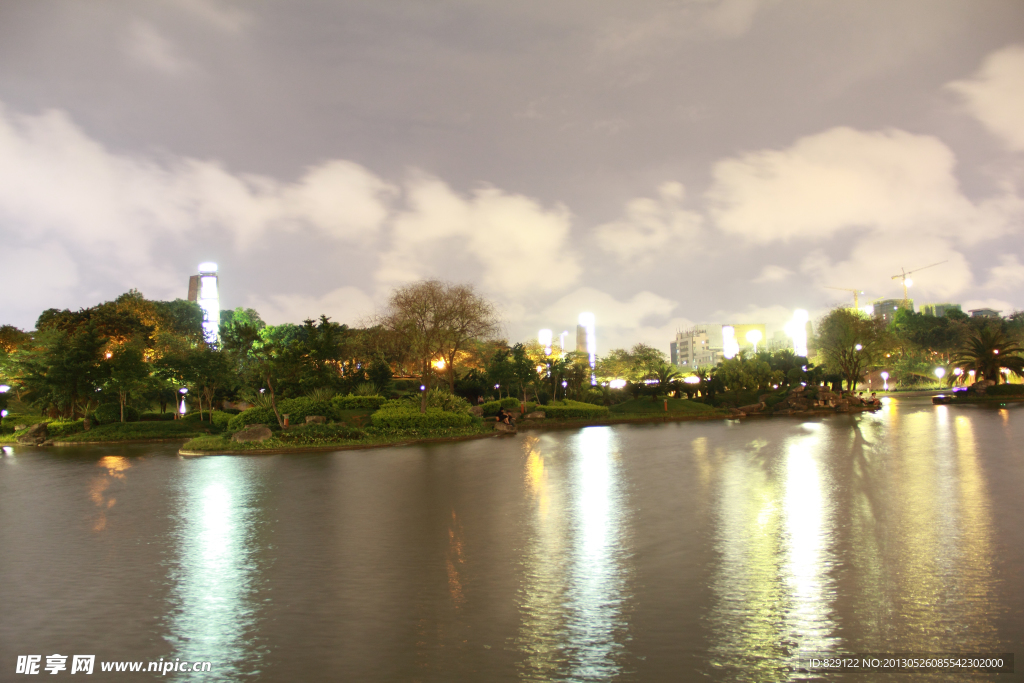 中山公园夜景
