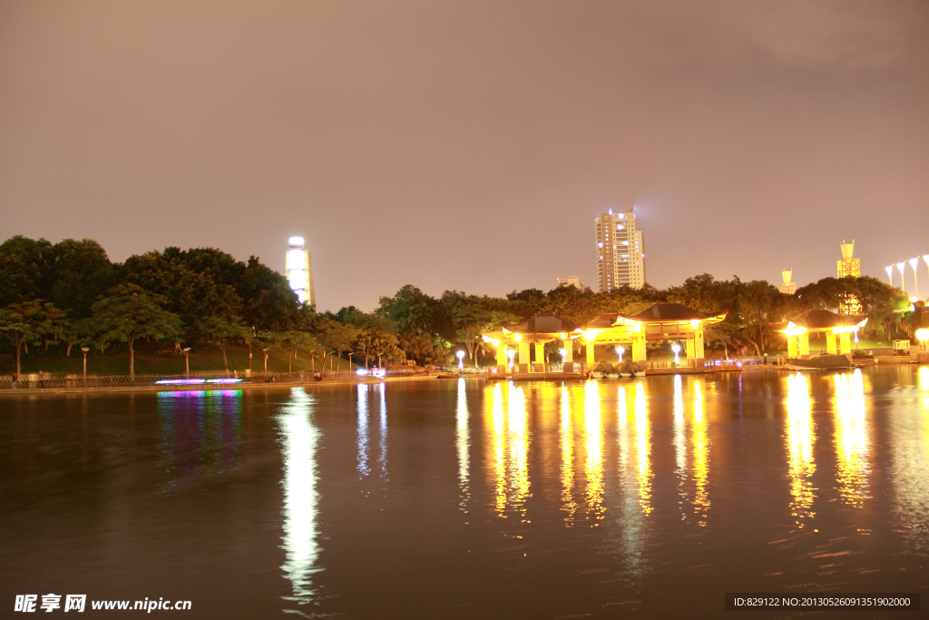 中山公园夜景