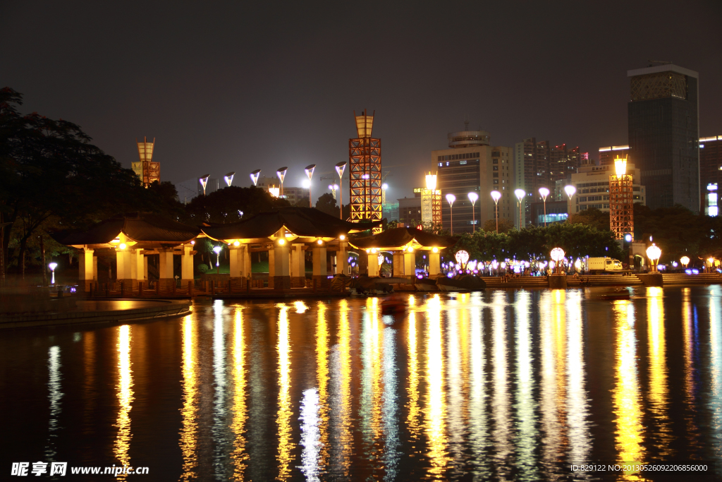 中山公园夜景