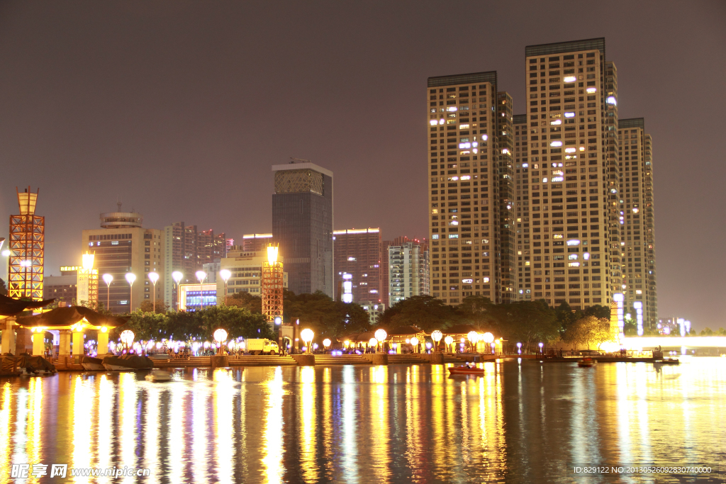 中山公园夜景