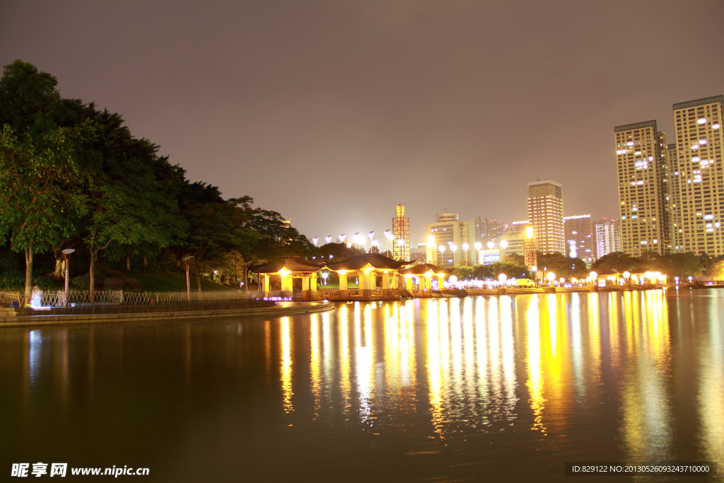 中山公园夜景