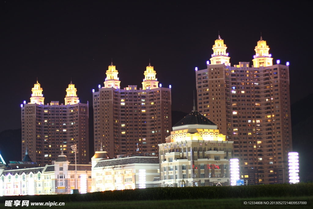 大连星海广场夜景