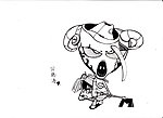 黑白创意插画