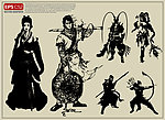 武侠人物剪影