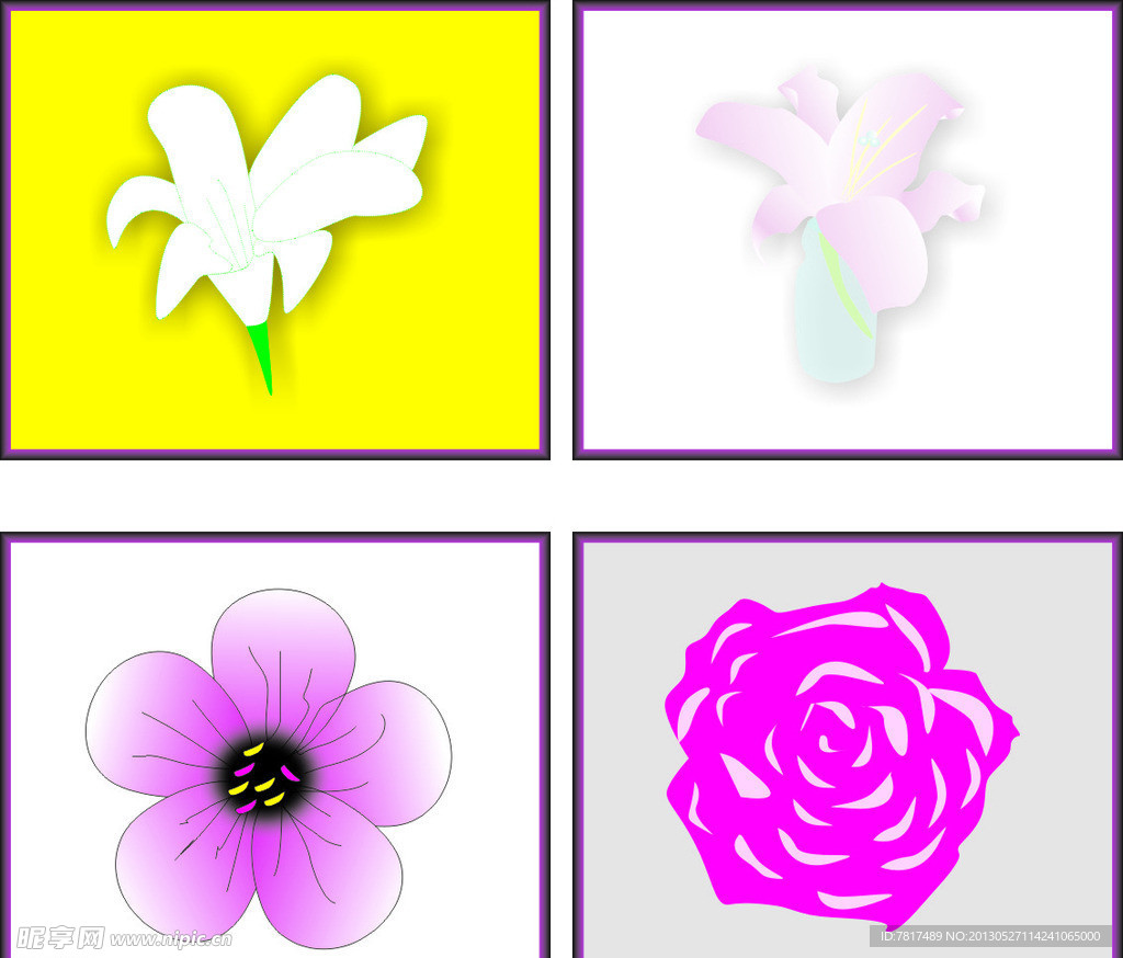 手绘花