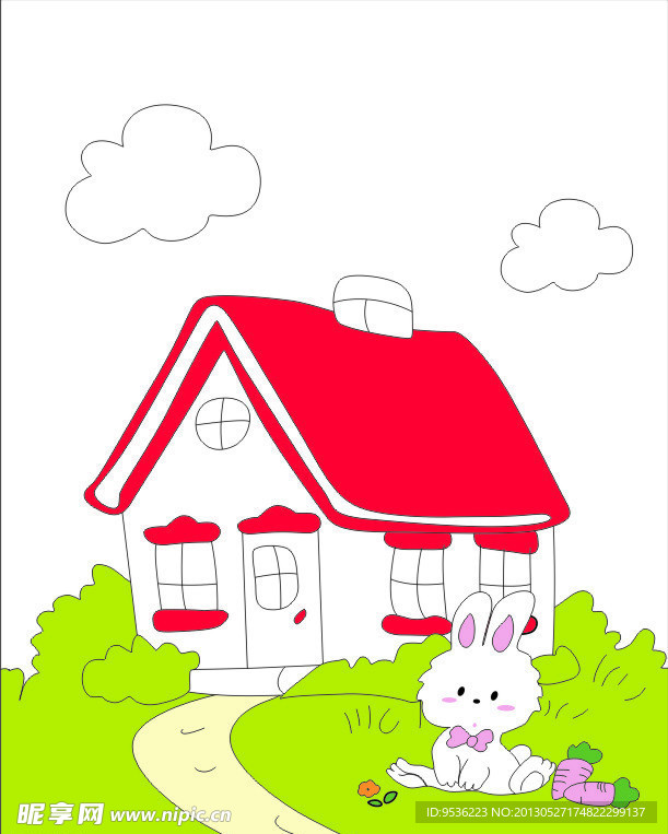 红房子小白兔