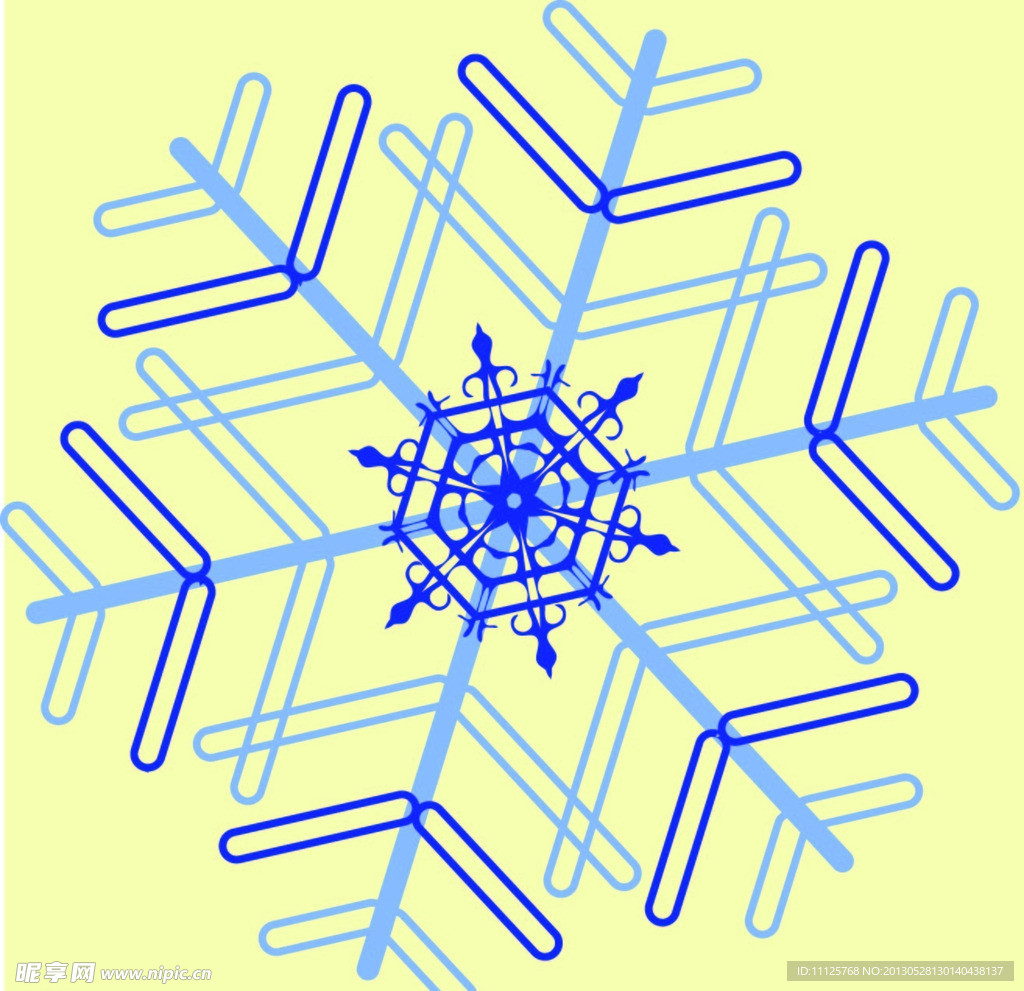 雪花矢量素材