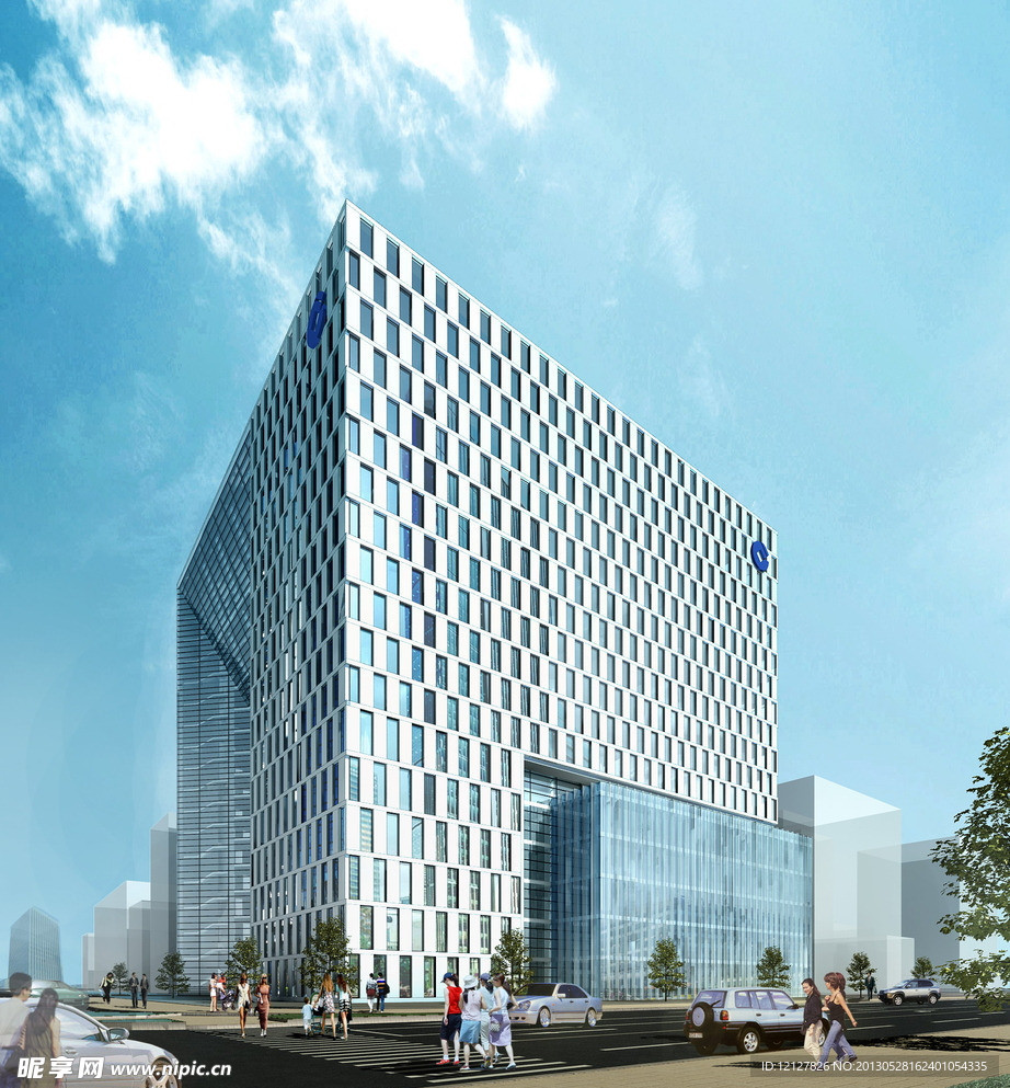 公建方形钢结构模型