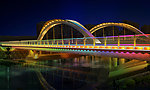 桥亮化 夜景