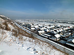 潮查北山下冬天风景