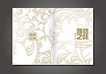 大气简约花纹画册封面